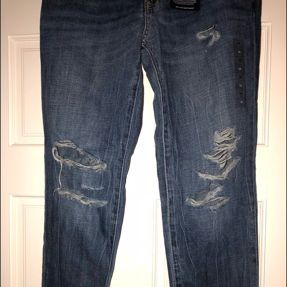 GAP Best girlfriend medium wash ripped jeans - Picture 2 of 7